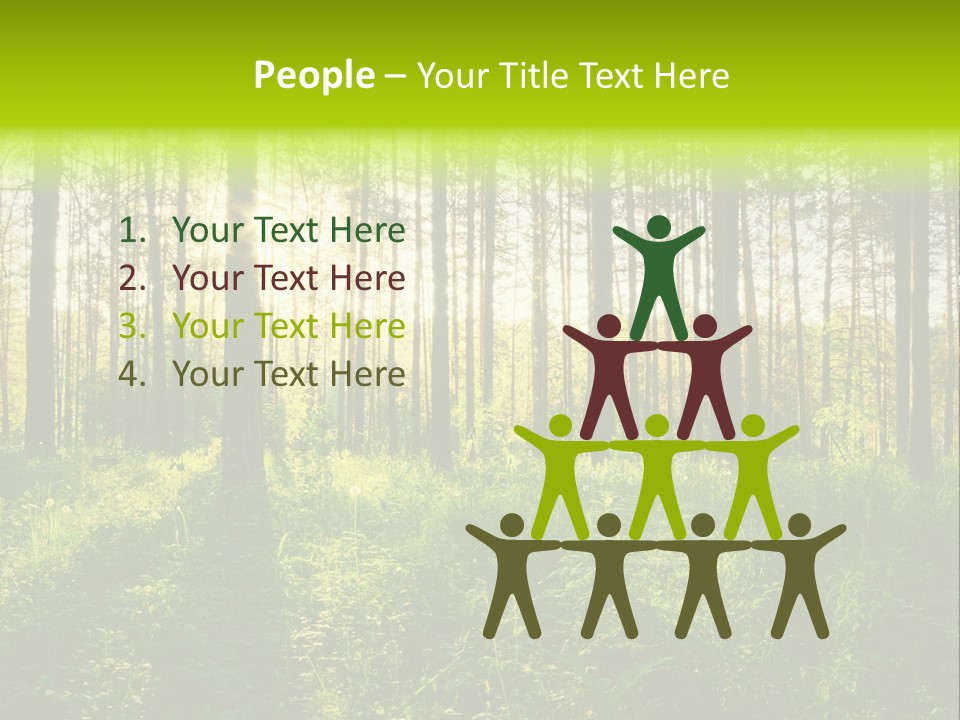 Forest Branch Leaves PowerPoint Template