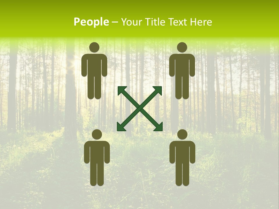 Forest Branch Leaves PowerPoint Template