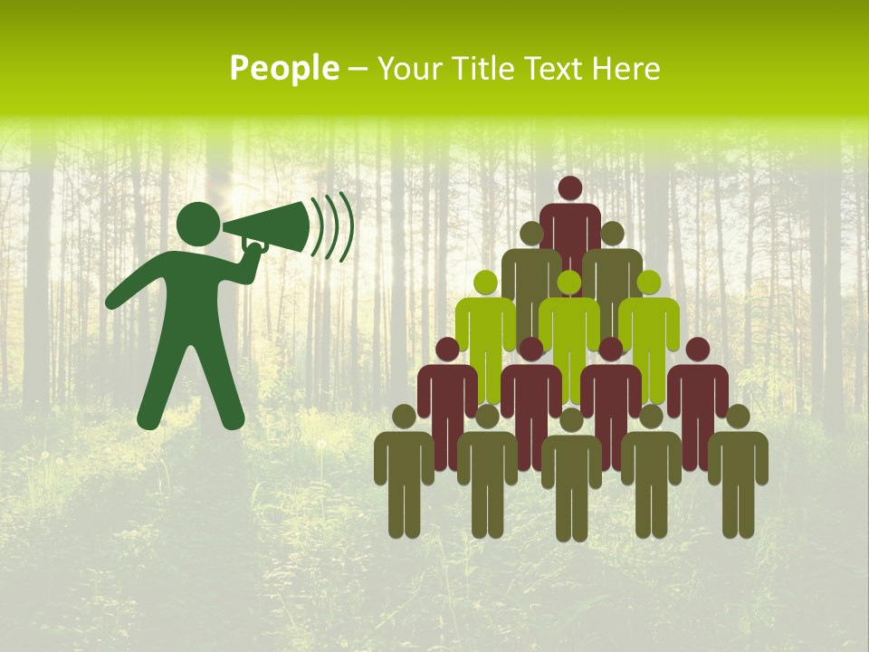 Forest Branch Leaves PowerPoint Template