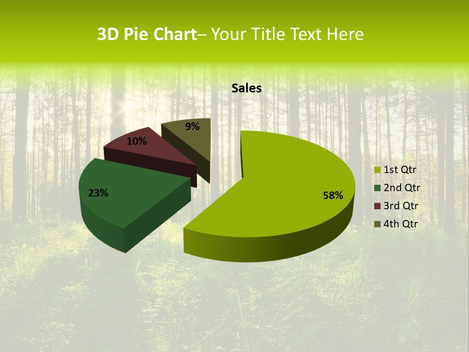 Forest Branch Leaves PowerPoint Template
