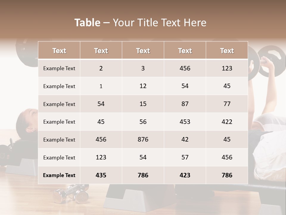 Class Fit Sport PowerPoint Template