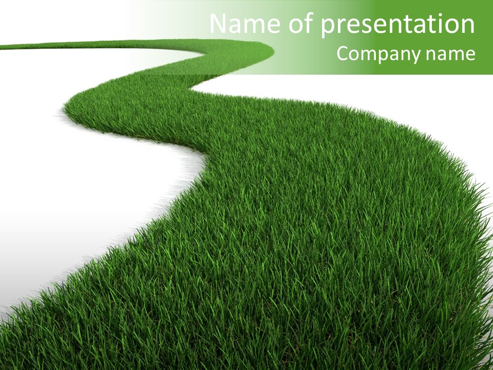 Grass Corridor Ecology PowerPoint Template