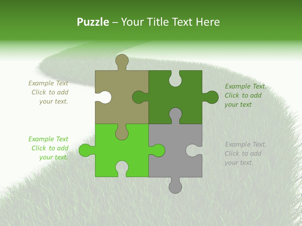 Grass Corridor Ecology PowerPoint Template