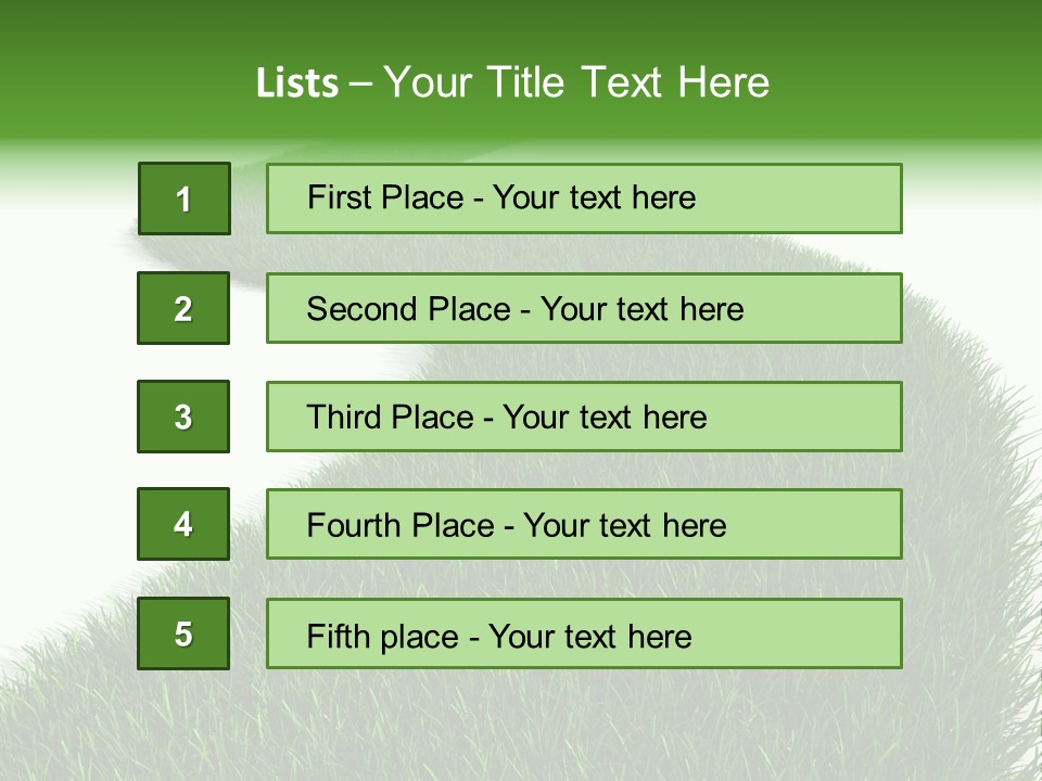 Grass Corridor Ecology PowerPoint Template