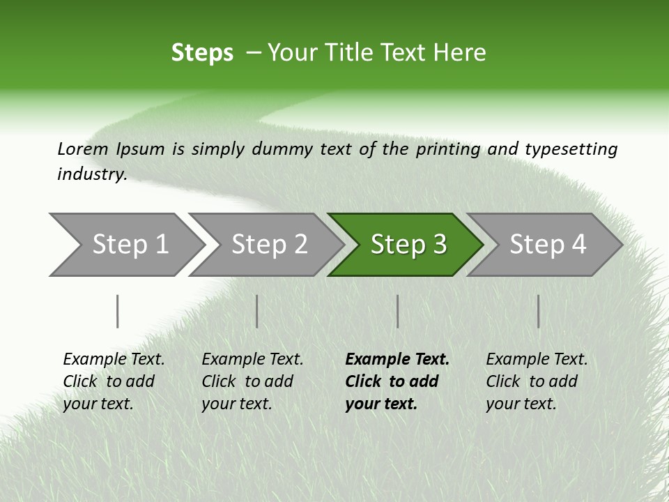 Grass Corridor Ecology PowerPoint Template