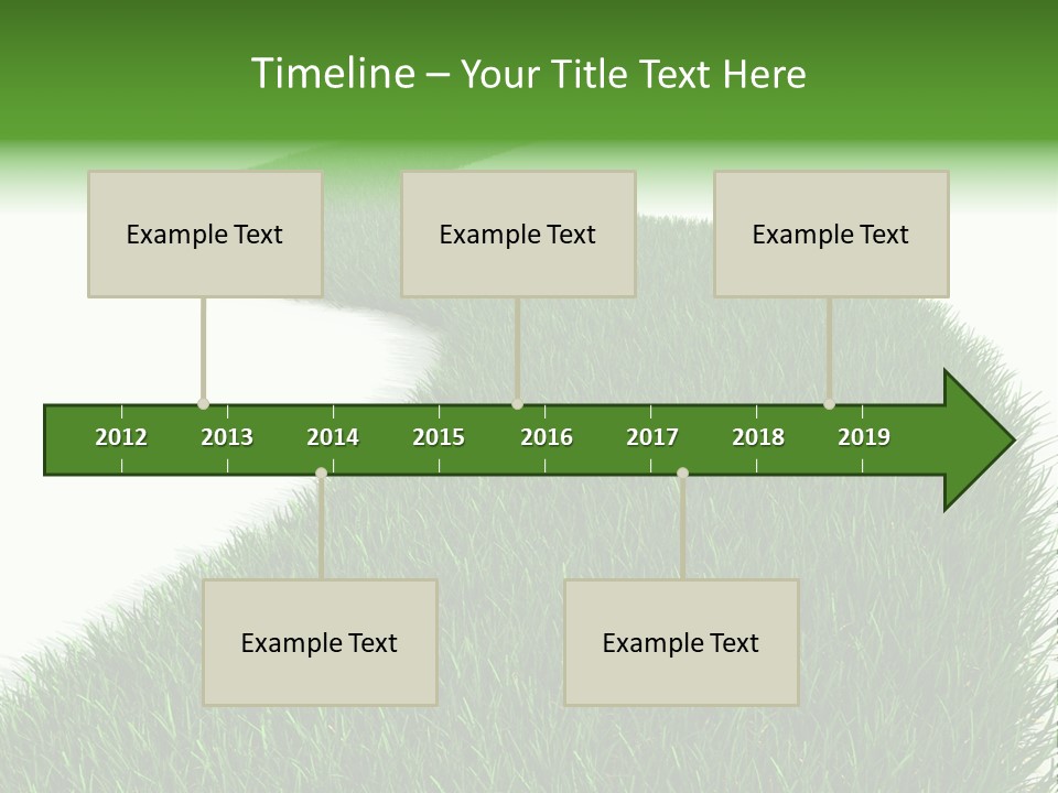 Grass Corridor Ecology PowerPoint Template