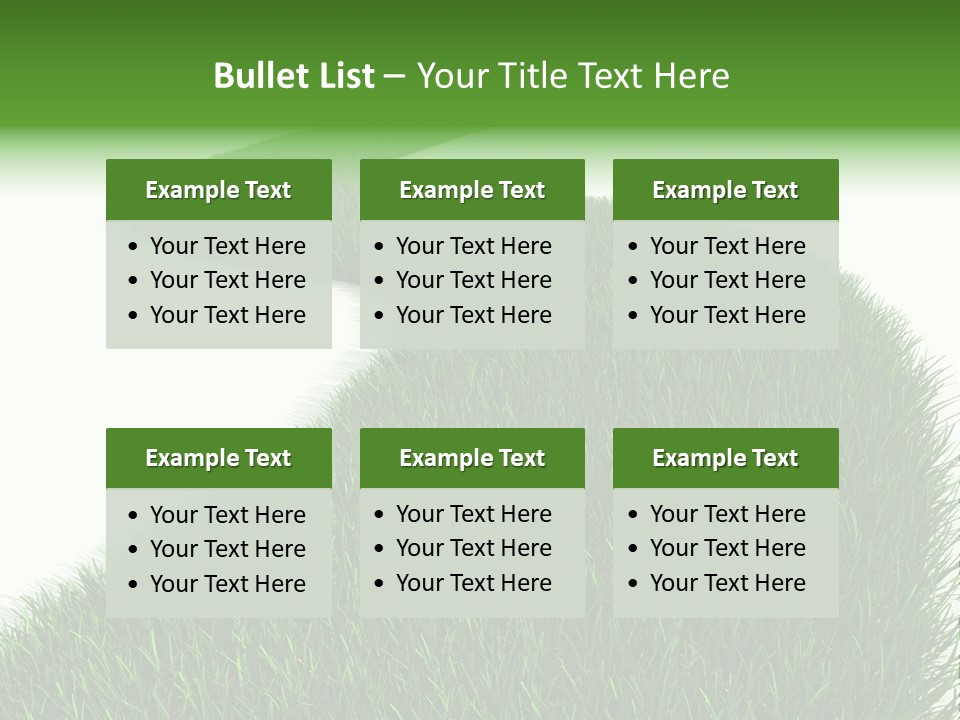 Grass Corridor Ecology PowerPoint Template