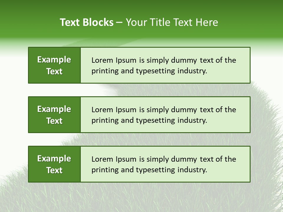 Grass Corridor Ecology PowerPoint Template