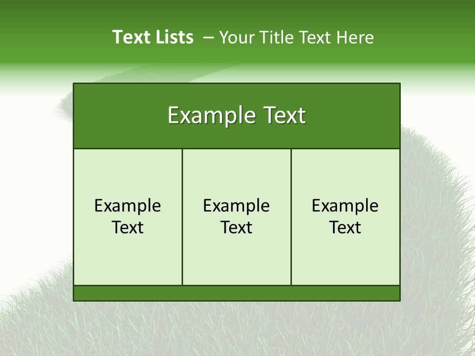 Grass Corridor Ecology PowerPoint Template