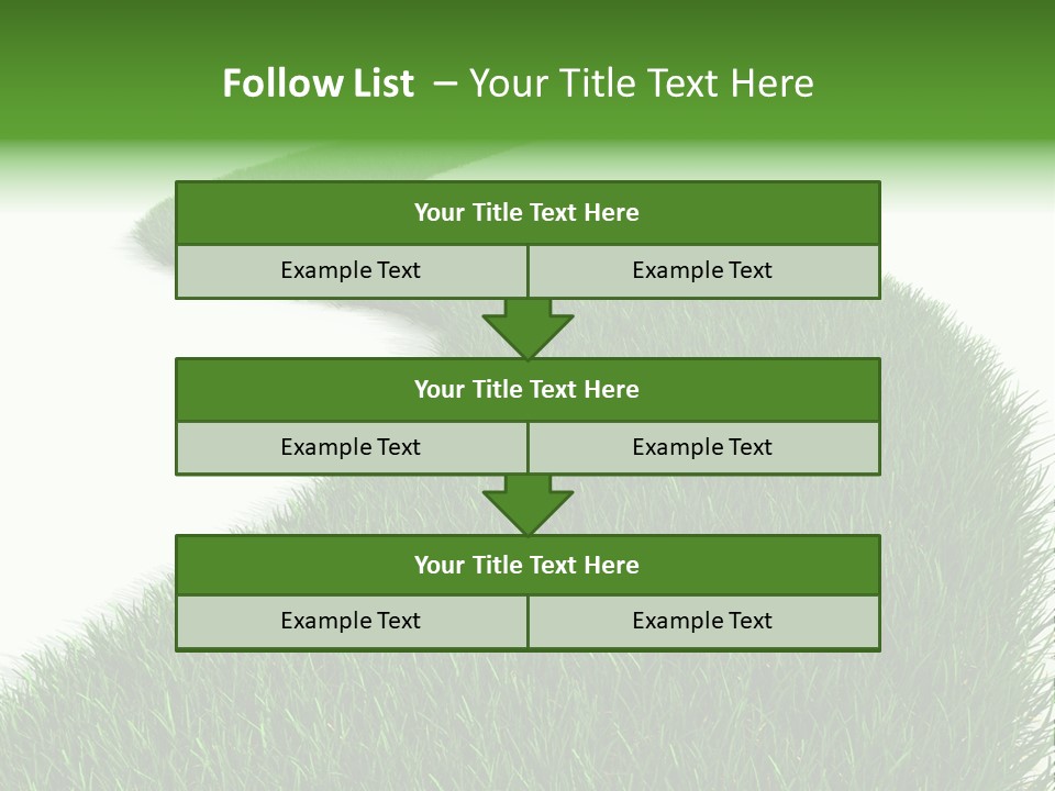 Grass Corridor Ecology PowerPoint Template