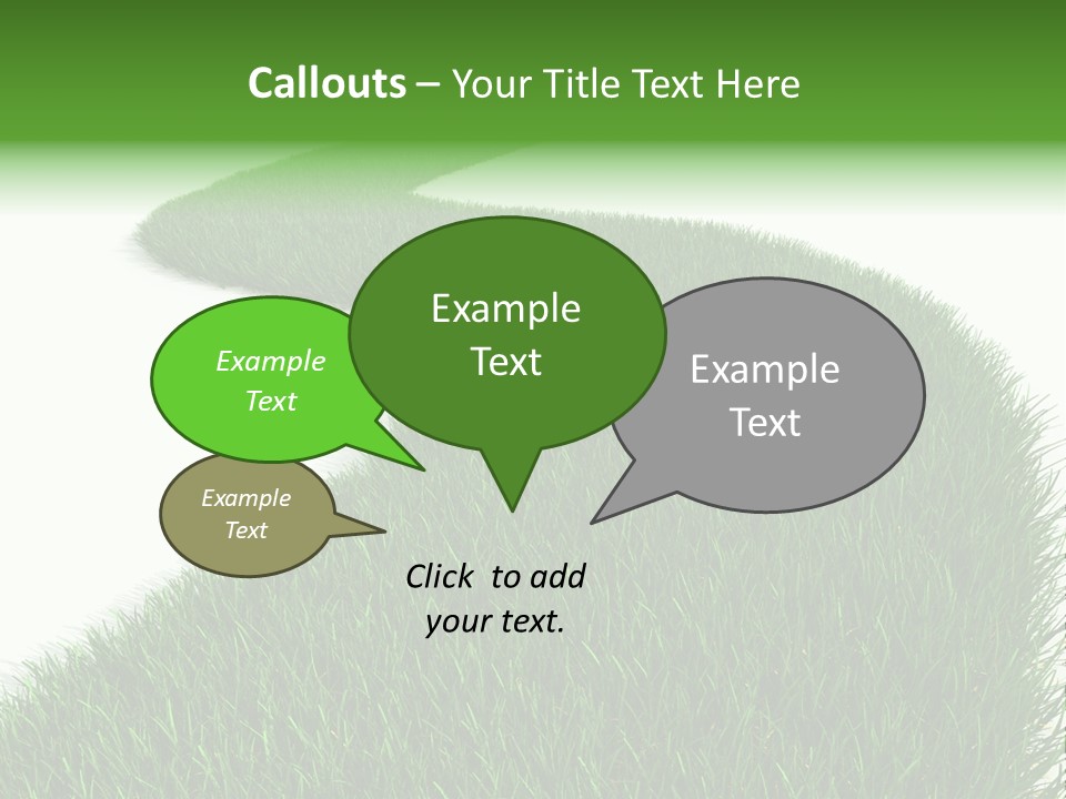 Grass Corridor Ecology PowerPoint Template