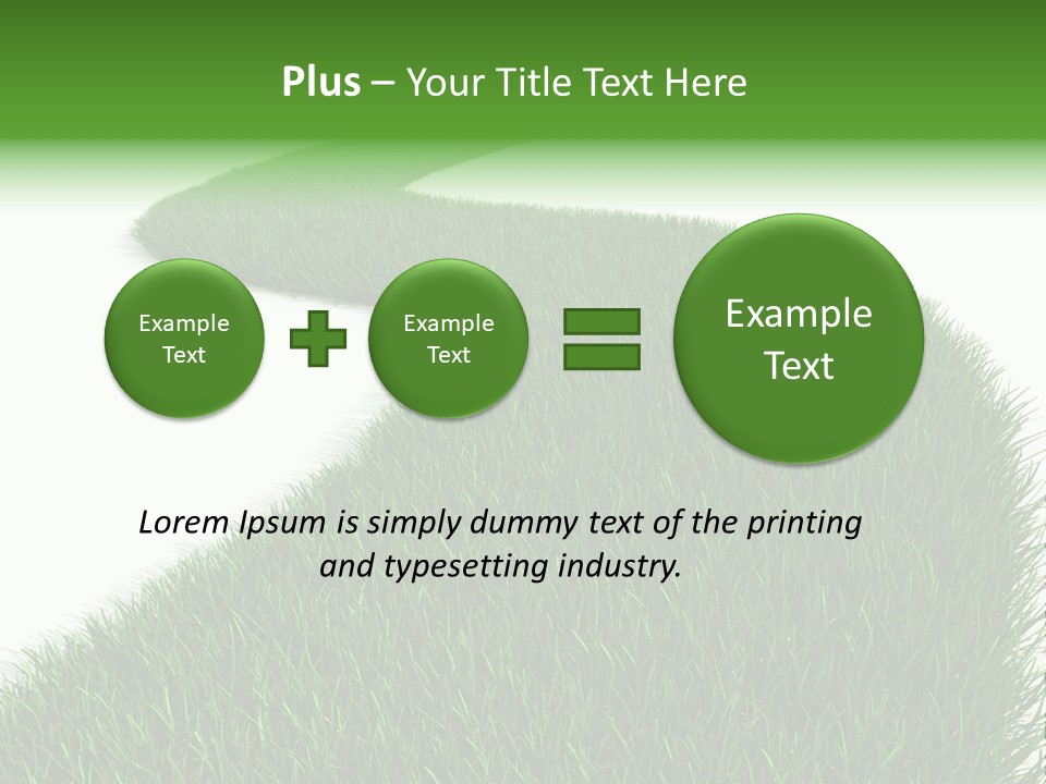 Grass Corridor Ecology PowerPoint Template