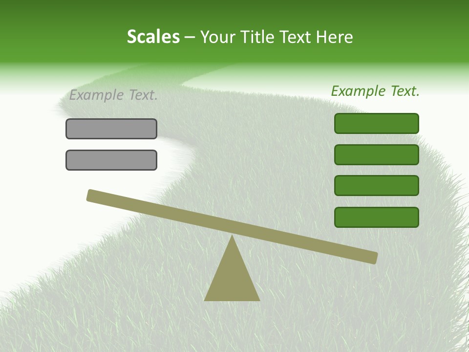 Grass Corridor Ecology PowerPoint Template