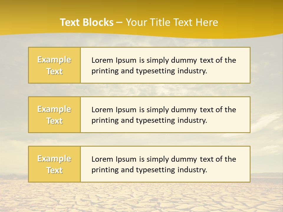 Drought Land PowerPoint Template