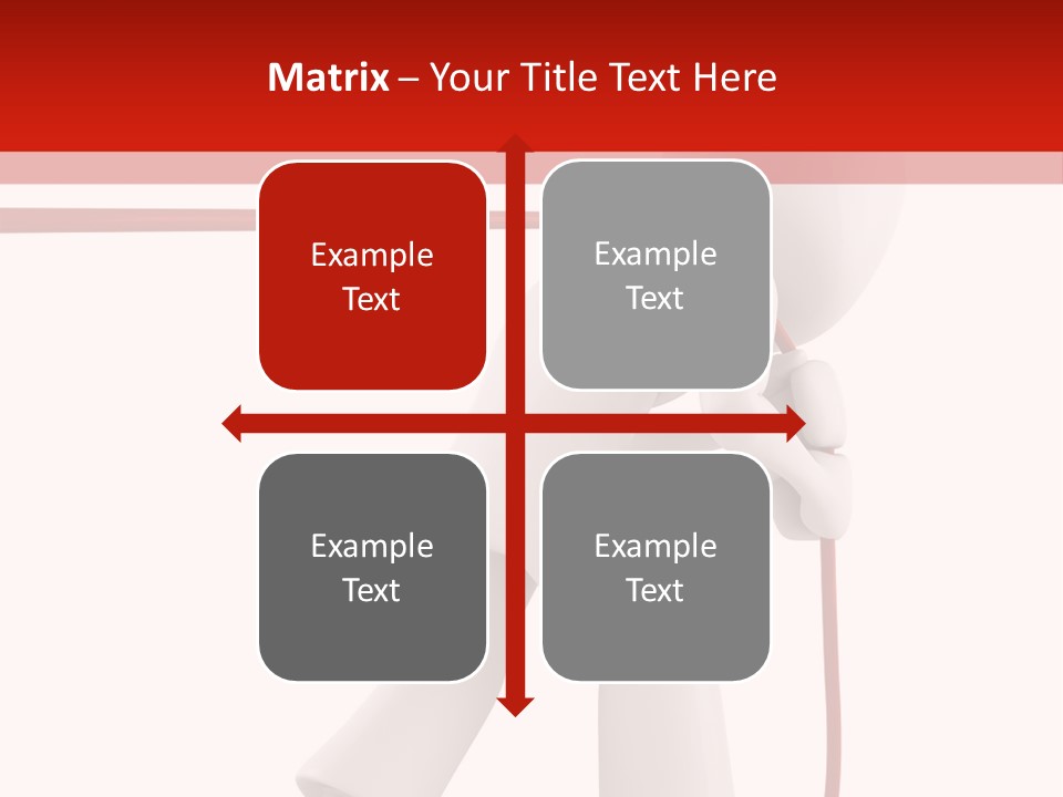 Caucasian Men Worker PowerPoint Template