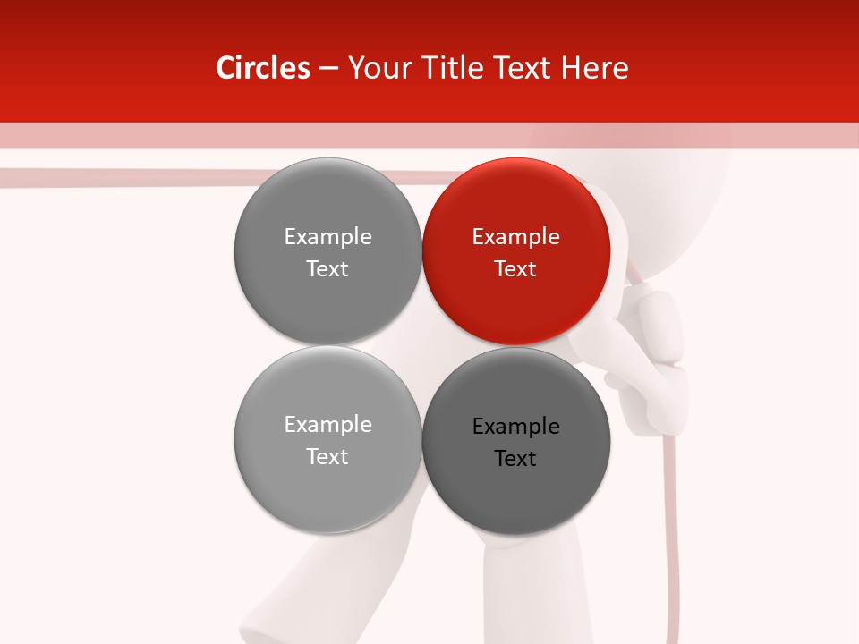 Caucasian Men Worker PowerPoint Template