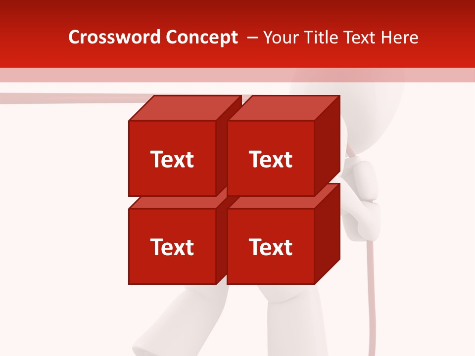 Caucasian Men Worker PowerPoint Template