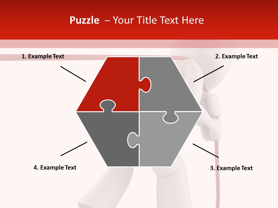 Caucasian Men Worker PowerPoint Template