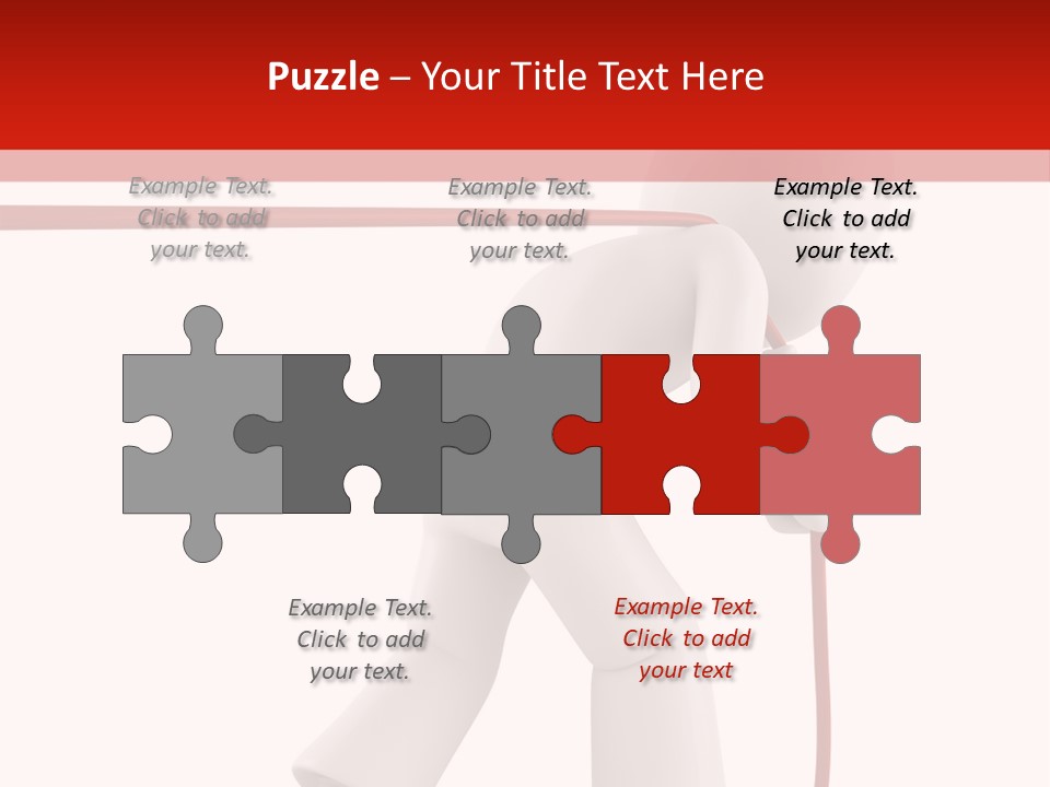 Caucasian Men Worker PowerPoint Template