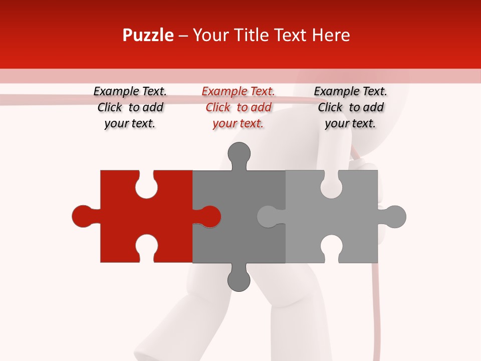 Caucasian Men Worker PowerPoint Template