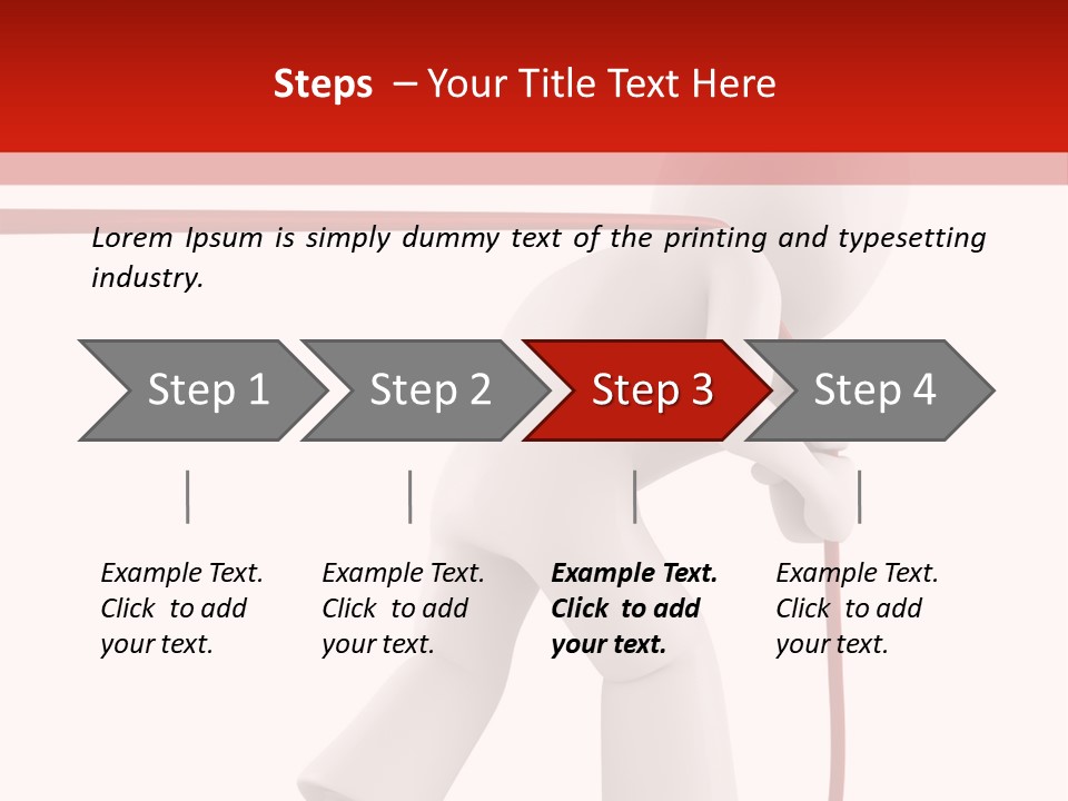 Caucasian Men Worker PowerPoint Template