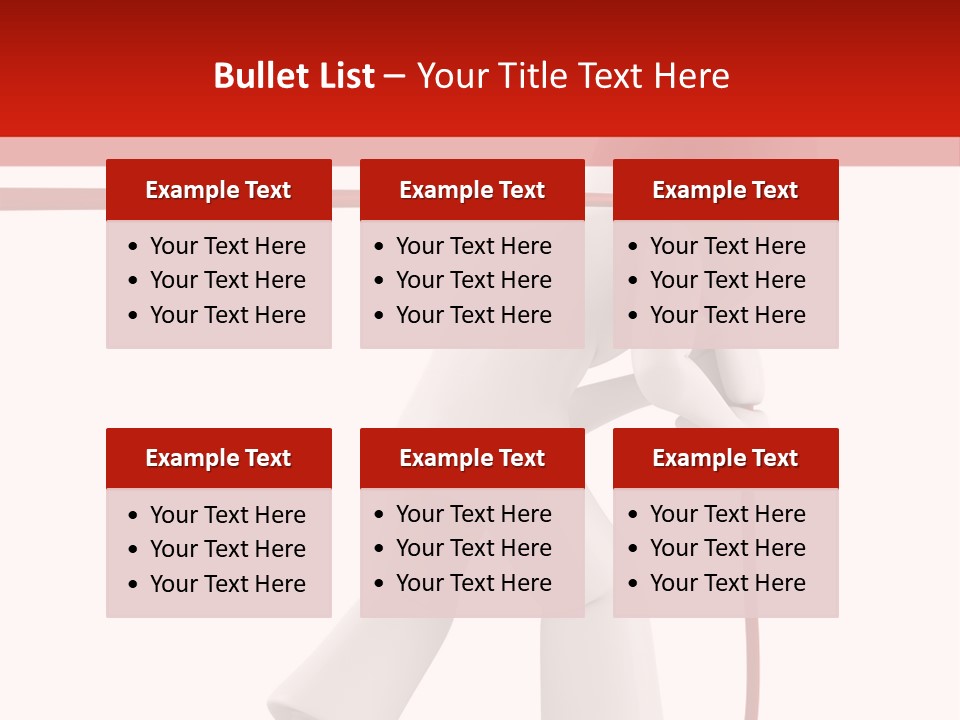 Caucasian Men Worker PowerPoint Template