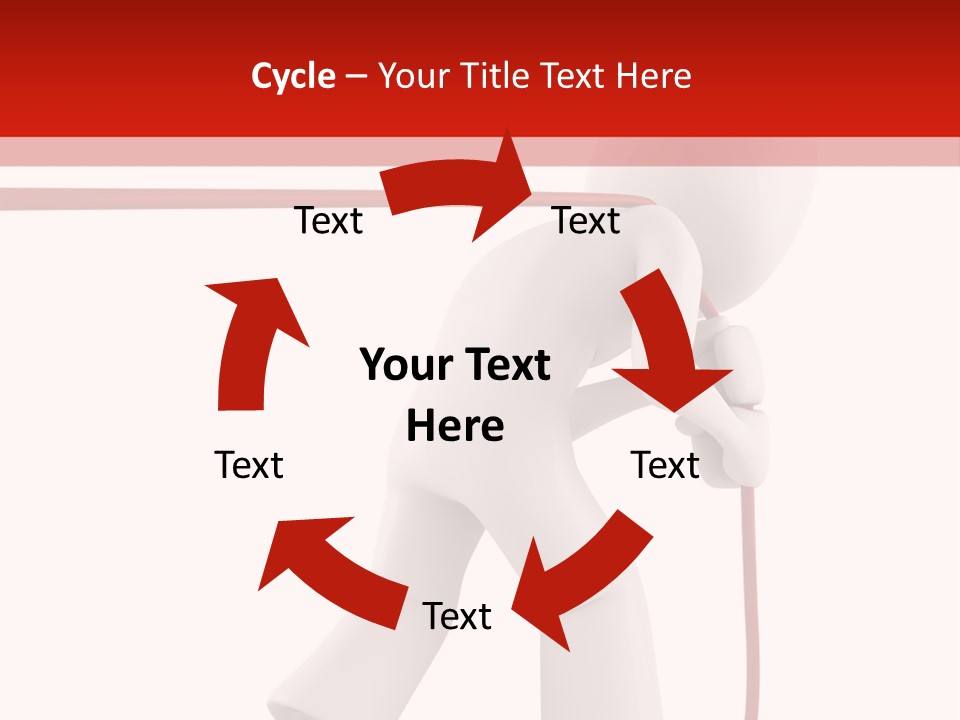 Caucasian Men Worker PowerPoint Template