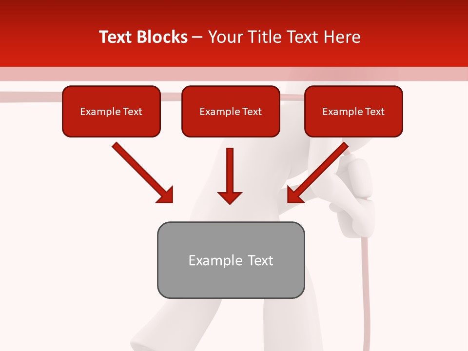 Caucasian Men Worker PowerPoint Template