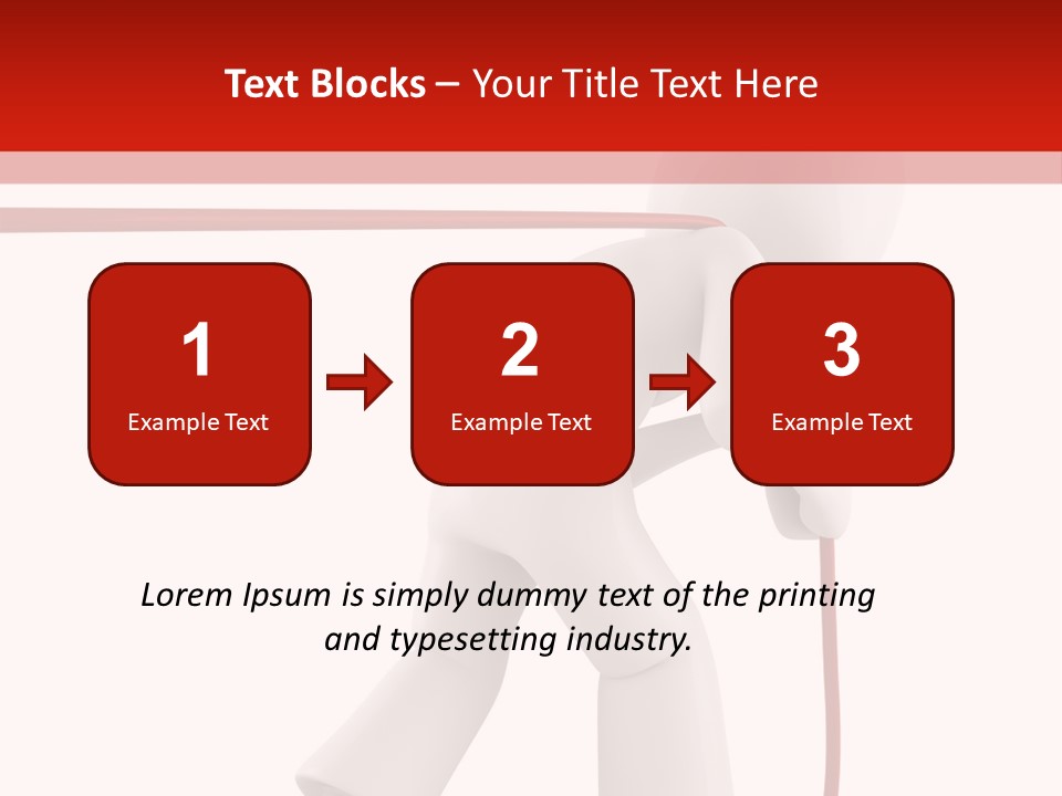 Caucasian Men Worker PowerPoint Template