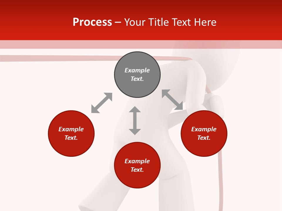 Caucasian Men Worker PowerPoint Template