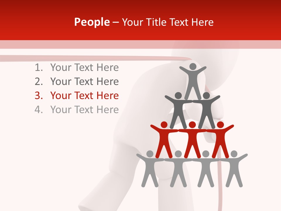 Caucasian Men Worker PowerPoint Template