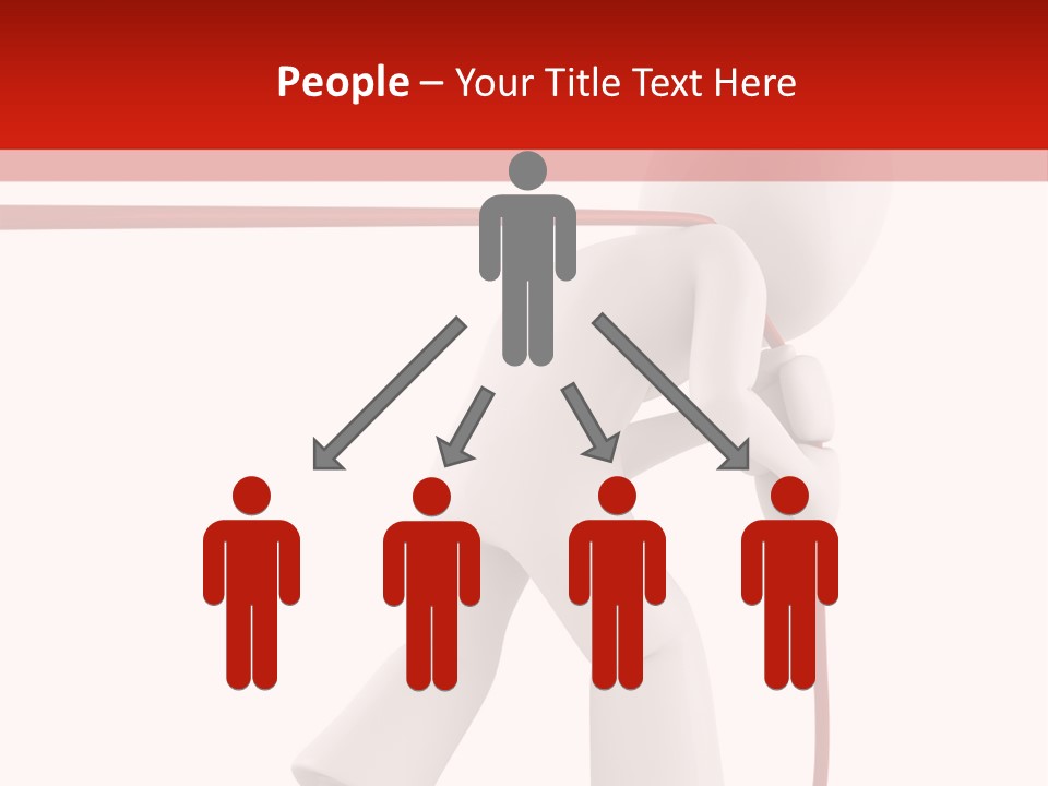 Caucasian Men Worker PowerPoint Template