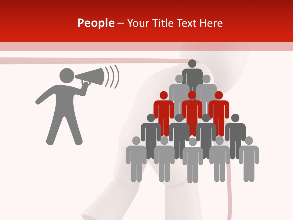 Caucasian Men Worker PowerPoint Template