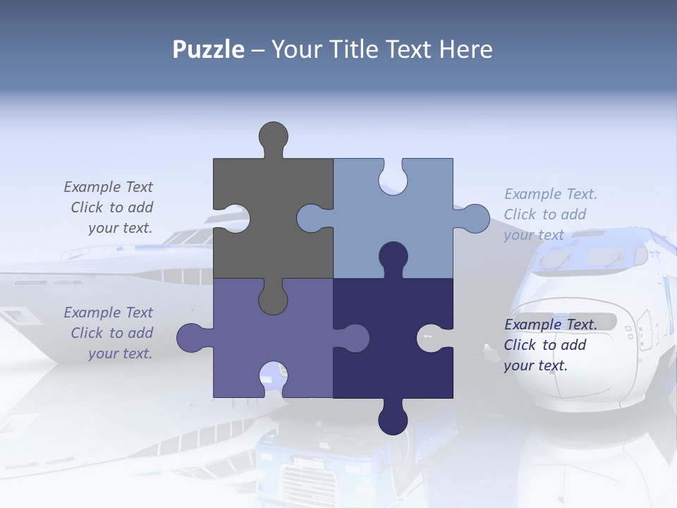 Button Car Idea PowerPoint Template