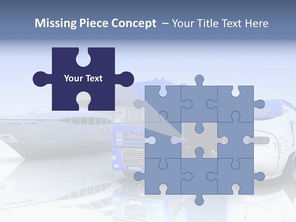 Button Car Idea PowerPoint Template