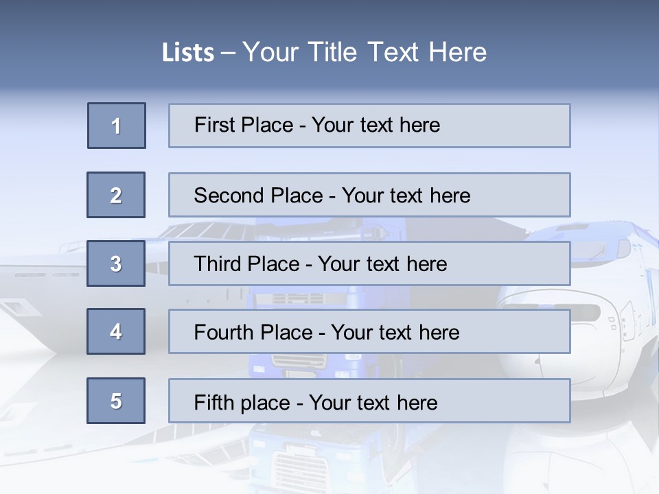 Button Car Idea PowerPoint Template