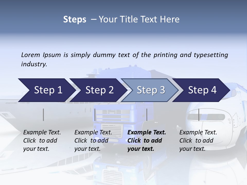 Button Car Idea PowerPoint Template
