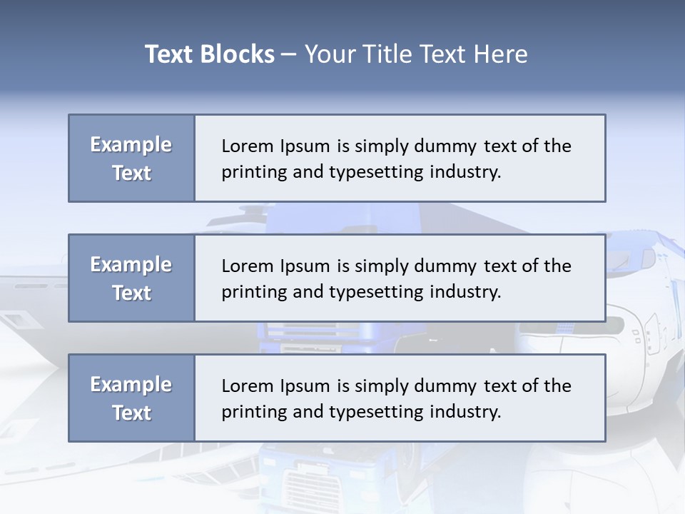 Button Car Idea PowerPoint Template