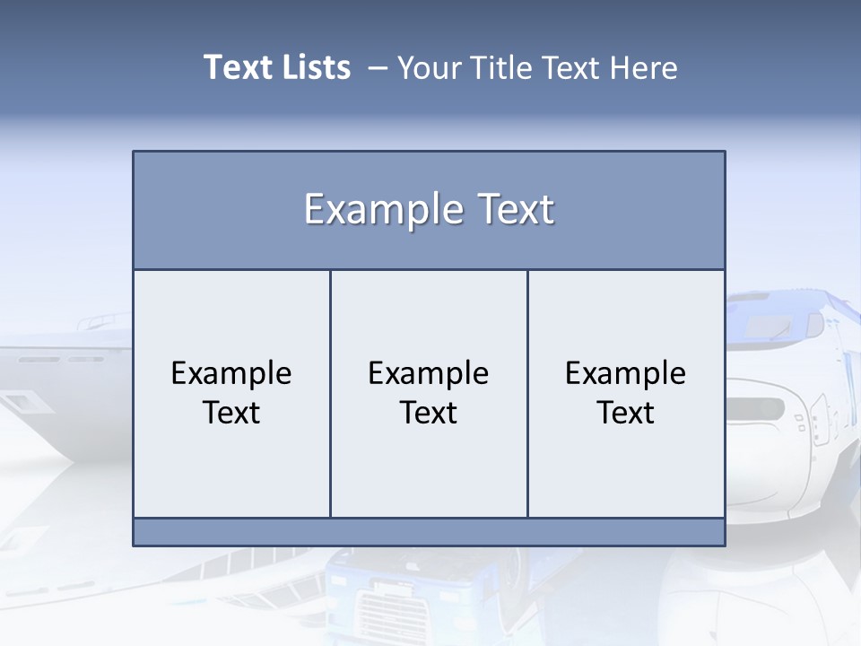 Button Car Idea PowerPoint Template