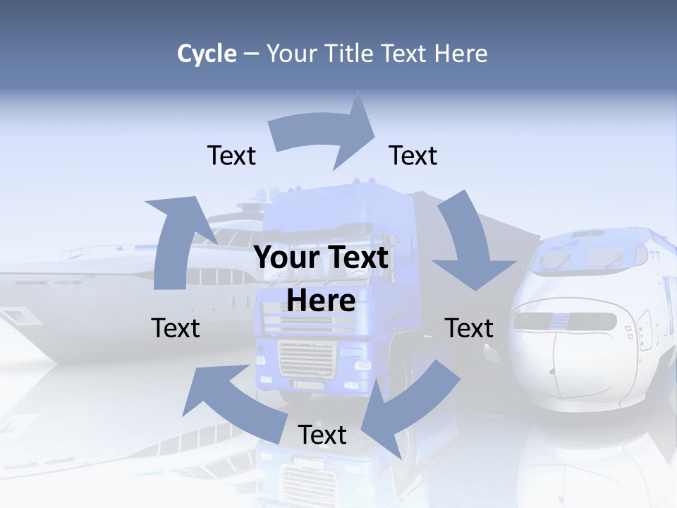 Button Car Idea PowerPoint Template