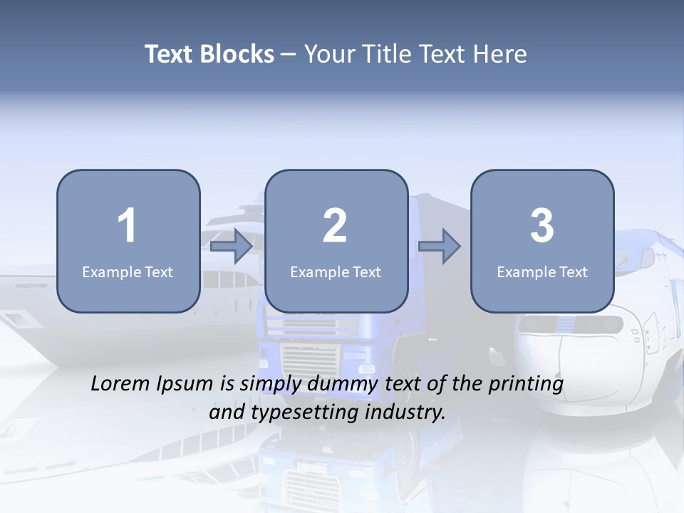 Button Car Idea PowerPoint Template