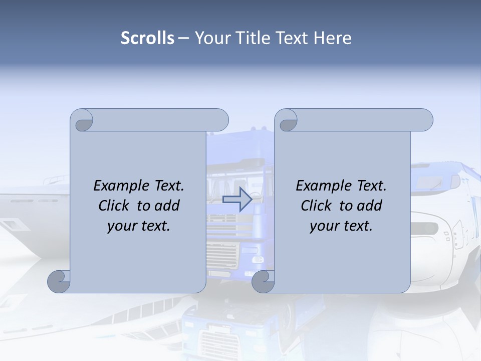 Button Car Idea PowerPoint Template