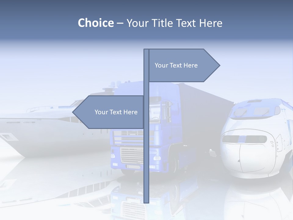 Button Car Idea PowerPoint Template