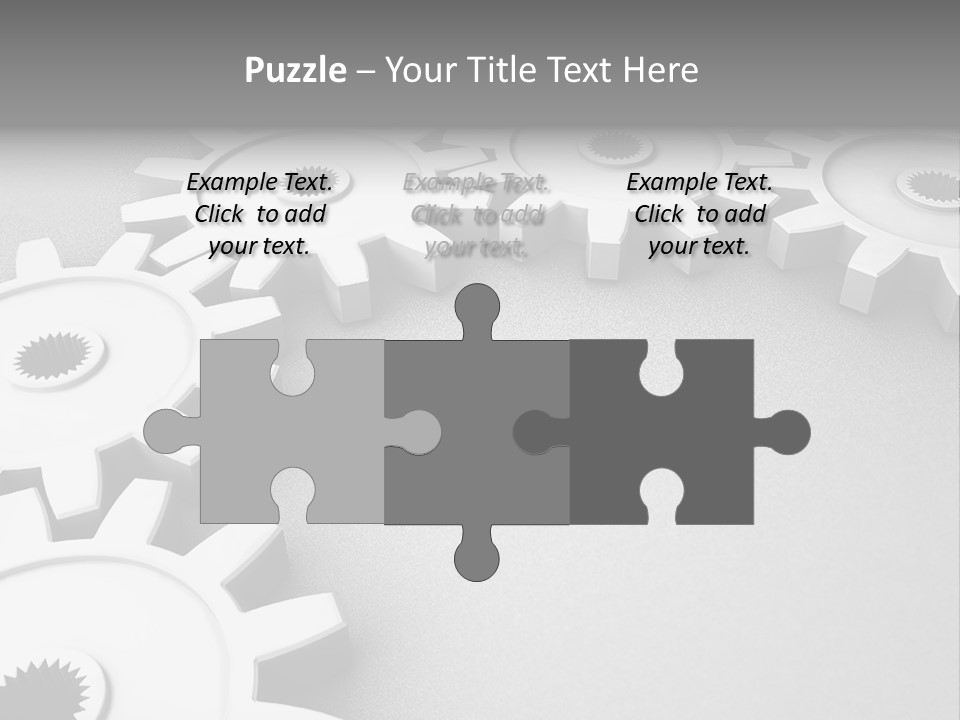 Equipment Geometric Development PowerPoint Template