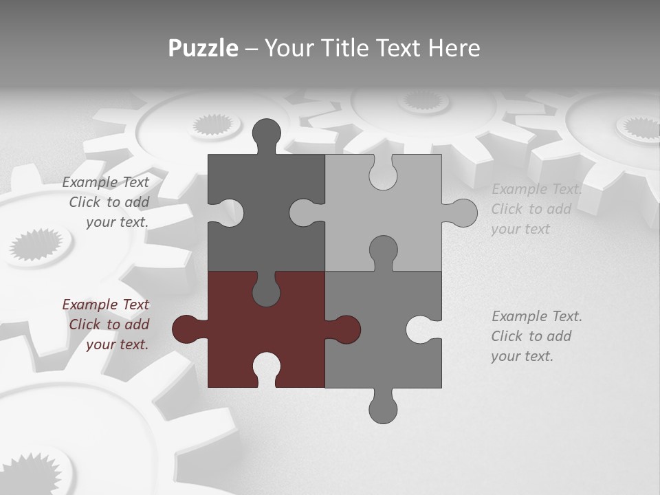 Equipment Geometric Development PowerPoint Template