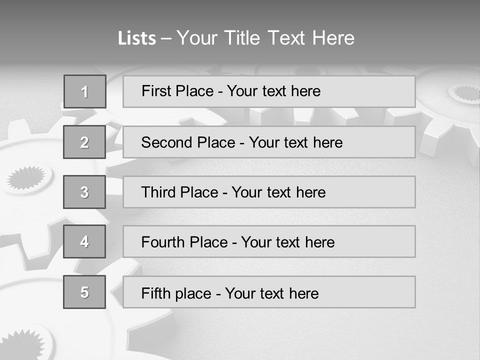 Equipment Geometric Development PowerPoint Template