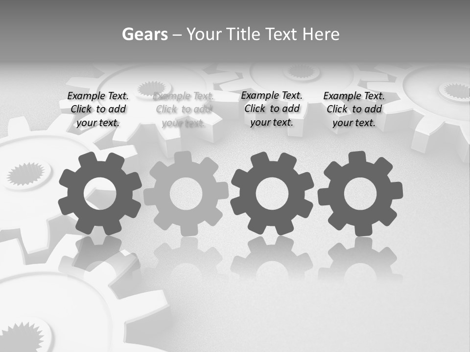 Equipment Geometric Development PowerPoint Template
