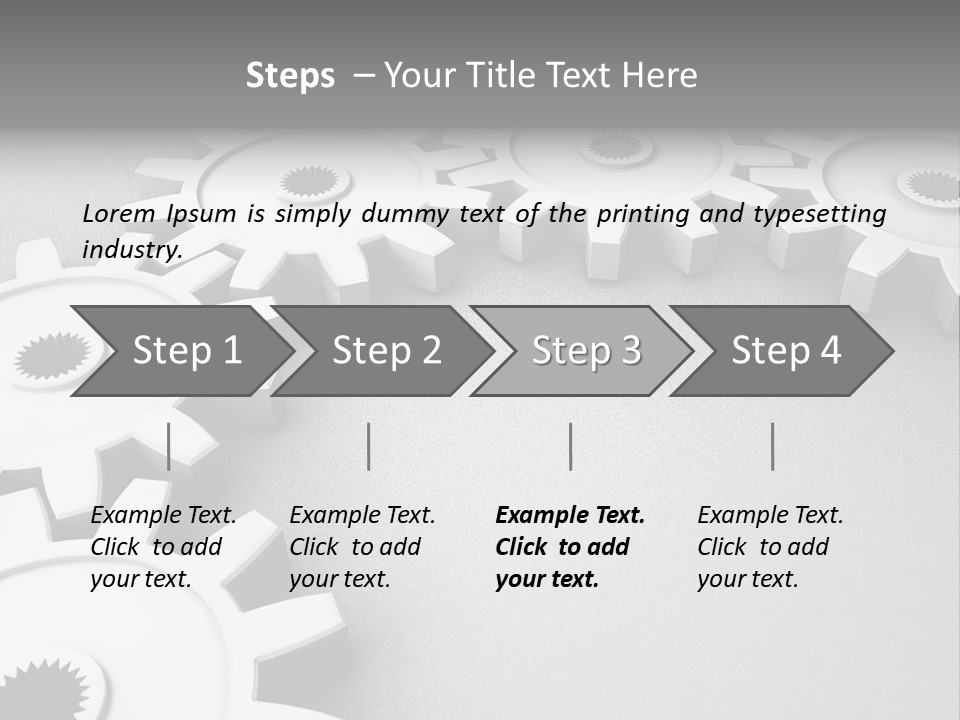 Equipment Geometric Development PowerPoint Template