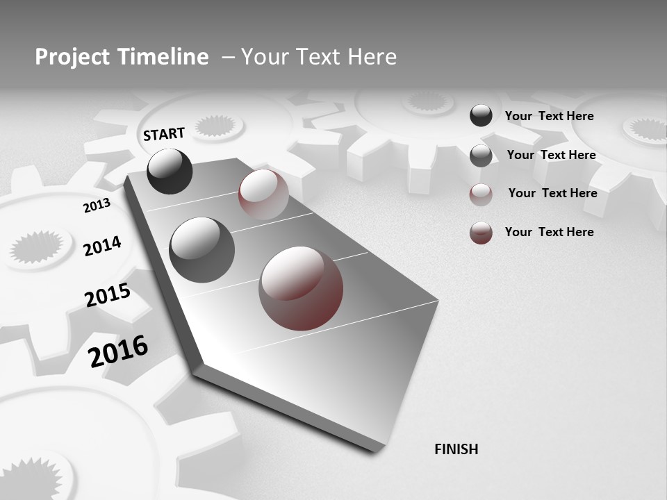 Equipment Geometric Development PowerPoint Template