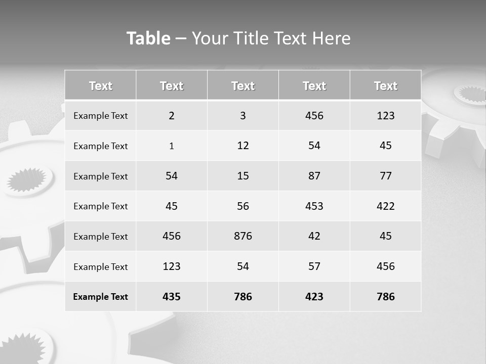 Equipment Geometric Development PowerPoint Template